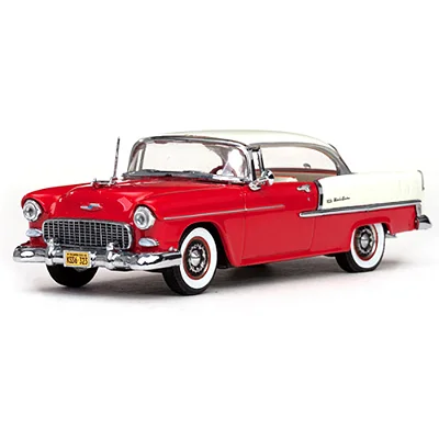 Miniatura Chevrolet Bel Air Hardtop 1955 1/43 Vitesse Vermelho e Marfim
