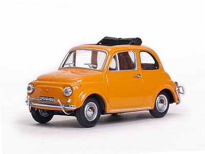 Miniatura Fiat 500L 1968 Giallo Positano 1/43 Vitesse Laranja