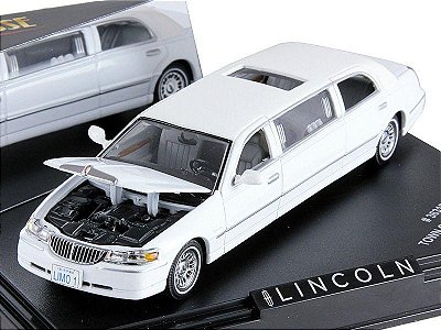 Miniatura Lincoln Town Car Limousine 2000 1/43 Vitesse Branco