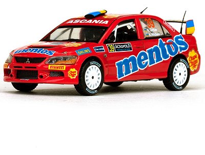 Miniatura Mitsubishi Lancer Evo Oleksandr Gorban 1/43 Vitesse Vermelho