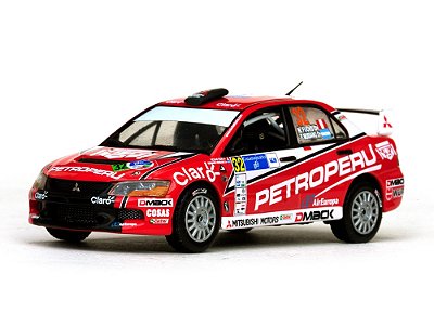 Miniatura Mitsubishi Lancer Evo Nicolás Fuchs 1/43 Vitesse Vermelho