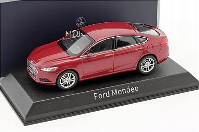 Miniatura Ford Mondeo 2014 1/43 Norev Vermelho Metálico