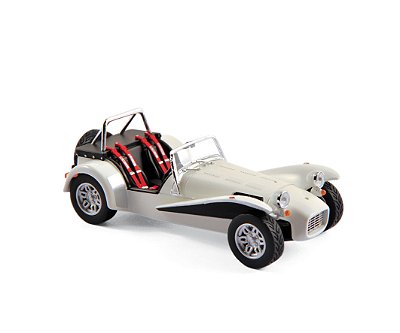 Miniatura Caterham Super Seven 1979 Branco 1/43 Norev