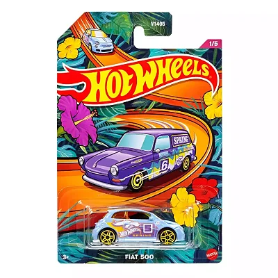 Miniatura Hot Wheels Spring Fiat 500 1/5 Edição Especial 2024 HVX20