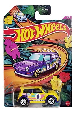 Miniatura Hot Wheels Spring Mini Cooper S Challenge 3/5 Edição 2024 HVX22