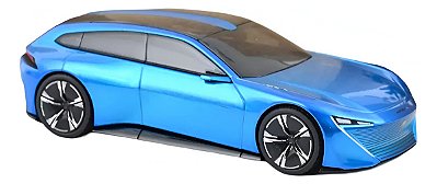 Miniatura Peugeot Instinct Concept 1/43 Norev Azul Deep