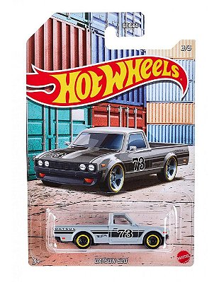 Miniatura Hot Wheels Hot Pickups Datsun 620 1/64 Cinza