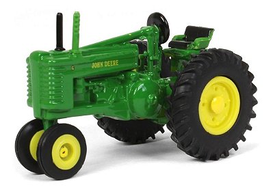 Miniatura Trator John Deere Três Arados ERTL Model G 1/64