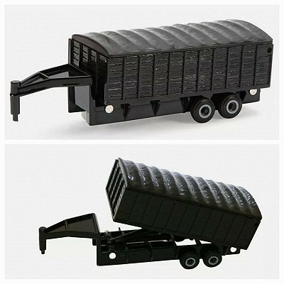 Miniatura Carreta Graneleira Grain Trailer 1/64 Tomy ERTL Preto