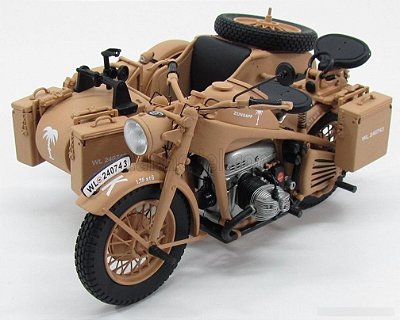 Miniatura Motocicleta Zündapp KS 750 Afric Corps 1/10 Schuco