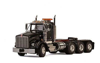 Miniatura Caminhão Kenworth T800 8x4 Black USA Basic Line 1/50 WSI 33-2017