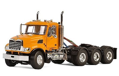 Miniatura Caminhão Mack Granite 8x4 Yellow USA Basic Line 1/50 WSI 33-2019