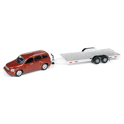 Miniatura Chevrolet HHR com Reboque Truck and Trailer 1/64 Johnny Lightning