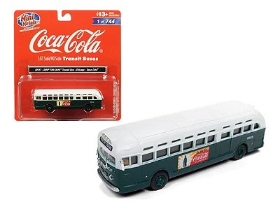 Miniatura Ônibus GMC TDH-3610 Chicago Coca-Cola 1/87 Mini Metals
