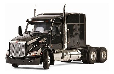 Miniatura Caminhão Peterbilt 579 6x4 Black USA Basic Line 1/50 WSI 33-2026
