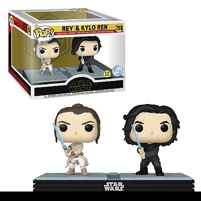 Funko Pop! Moments Star Wars Rey vs Kylo Ren #758 - Exclusivo