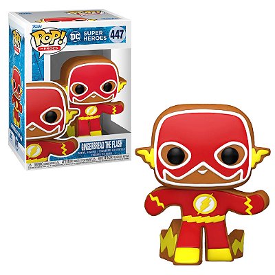 Funko Pop! DC Holiday The Flash Gingerbread #447 - Edição de Natal