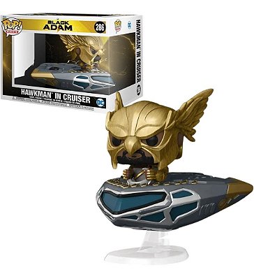 Funko Pop! Rides: Black Adam - Hawkman in Cruiser #286 - Original