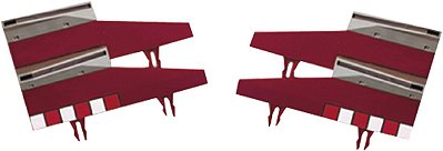 Borda de Afunilamento SCX 20050 para Autorama | Terminal de Acostamento 1/32