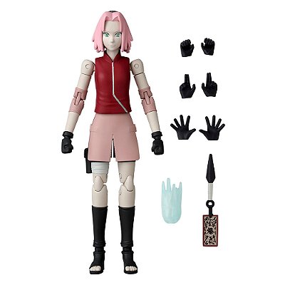 Boneco Articulado Bandai Anime Heroes: Naruto - Sakura Haruno - Original