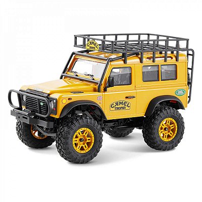 Automodelo FMS 1/24 FCX24M Land Rover Defender 90 4WD | Mini Crawler Amarelo