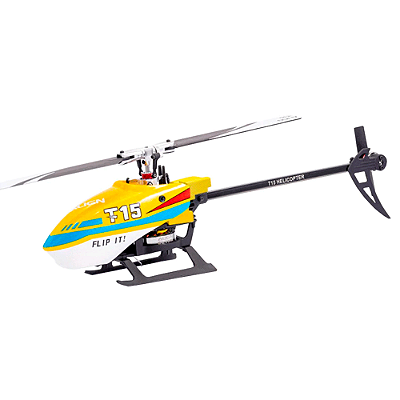 Helicóptero Align T15 Combo Electric Yellow - Direct Drive RH15E22XT