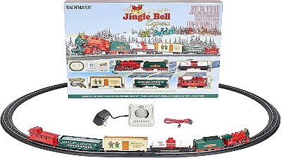 Ferromodelismo Trem Elétrico de Natal Bachmann Jingle Bell Express E-Z Set HO - 00724