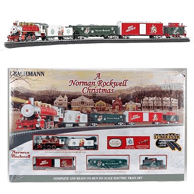 Ferromodelismo Trem Elétrico de Natal Bachmann Rocky Mountain E-Z Set HO 00741