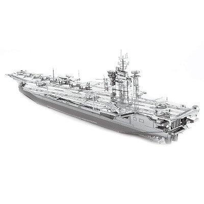 Miniatura De Montar Porta-Aviões USS Theodore Roosevelt CVN-71 Iconx ICX022 Metal Earth