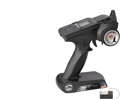 Rádio Para Automodelo Kyosho Syncro KT-201 2.4GHz com Tela LCD e 15 Memórias