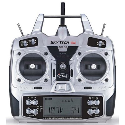 Rádio Controle  Aeromodelismo 6CH Ace Hobbies TS6I 2.4GHZ