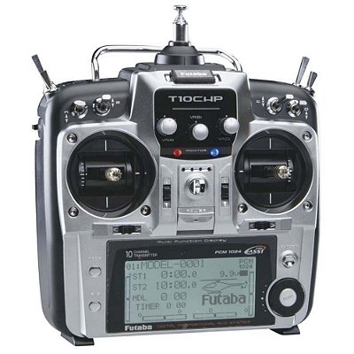 Rádio Para Aeromodelismo Futaba 10CH 72MHz PCM 1024 Heli - Sistema R3110DPS