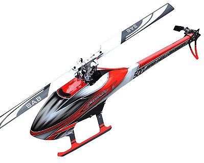 Helicóptero RC Controle Remoto Goblin 500 Flybarless Kit Red - SAB Heli Division SG500