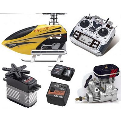 Helicóptero Controle Remoto Raptor 50 RTF TTR4853-F09M2A1