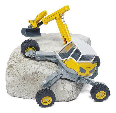 Miniatura Escavadeira Aranha Siku Menzi Muck Escala 1/50 Máquina de Terreno Extremo