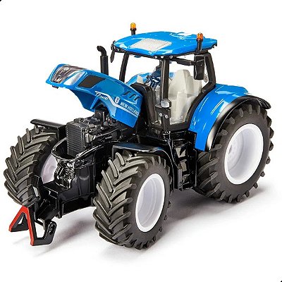 Miniatura Trator Agrícola New Holland T7.315 Siku Escala 1:32 em Metal