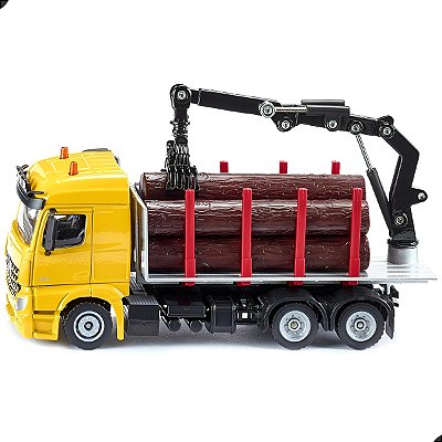 Miniatura Mercedes-Benz Arocs Florestal Siku 1810 Escala 1:50 Caminhão de Madeira