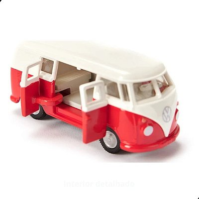 Miniatura Volkswagen Kombi T1 Corujinha Siku 1/50 Metal Diecast