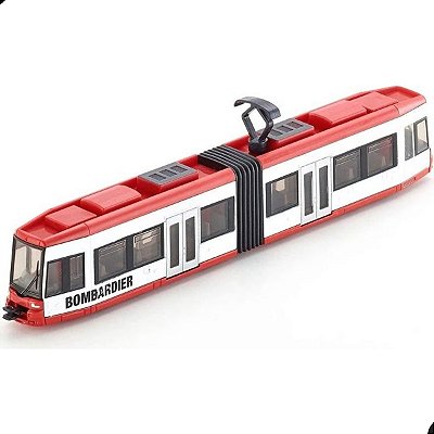 Miniatura Trem Bonde Urbano Bombardier Siku 1/87 Metal Diecast