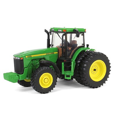 Miniatura Trator Agrícola John Deere 8400 ERTL Escala 1/64 Metal Prestige Collection