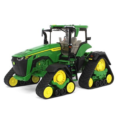 Miniatura Trator Agrícola Com Esteiras John Deere 8RX 340 ERTL Escala 1/32 Prestige Collection
