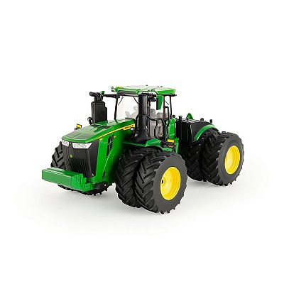 Miniatura Trator Agrícola Articulado John Deere 9R 540 ERTL Escala 1/32 Rodado Duplo