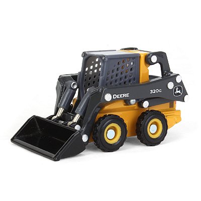 Miniatura Mini Carregadeira John Deere 320G Skid Steer ERTL Escala 1/64 Metal