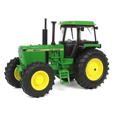 Miniatura Trator Agrícola John Deere 4250 ERTL Escala 1/32 Metal Diecast