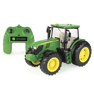 Trator John Deere RC Controle Remoto 9210R 1/16 Articulado com Luzes e Sons ERTL