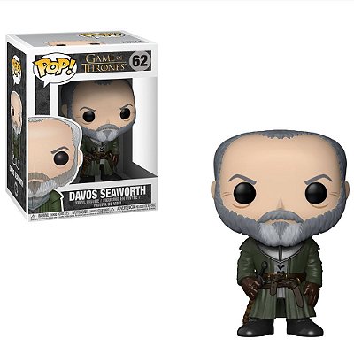 Funko Pop Game of Thrones Davos Seaworth #62 Pop! TV Vinyl 9,5 cm Colecionável