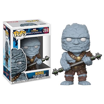 Funko Pop Thor Ragnarok Korg #269 Pop! Marvel Vinyl 9,5 cm Colecionável