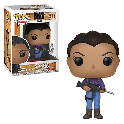 Funko Pop The Walking Dead Dead Sasha #577 Pop! TV Vinyl 9,5 cm Colecionável