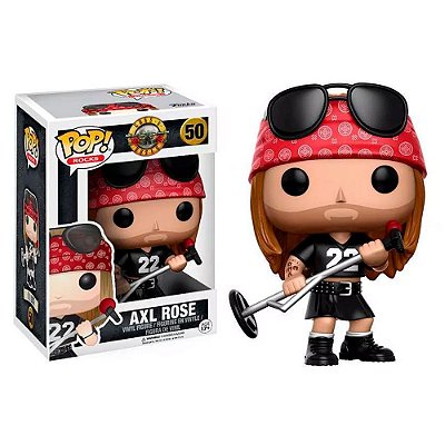 Funko Pop Rocks Guns Roses Axl Rose #50 Pop! TV Vinyl 9,5 cm Colecionável