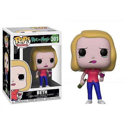 Funko Pop Rick and Morty Morty Beth #301 Pop! Animation Vinyl 9,5 cm Colecionável